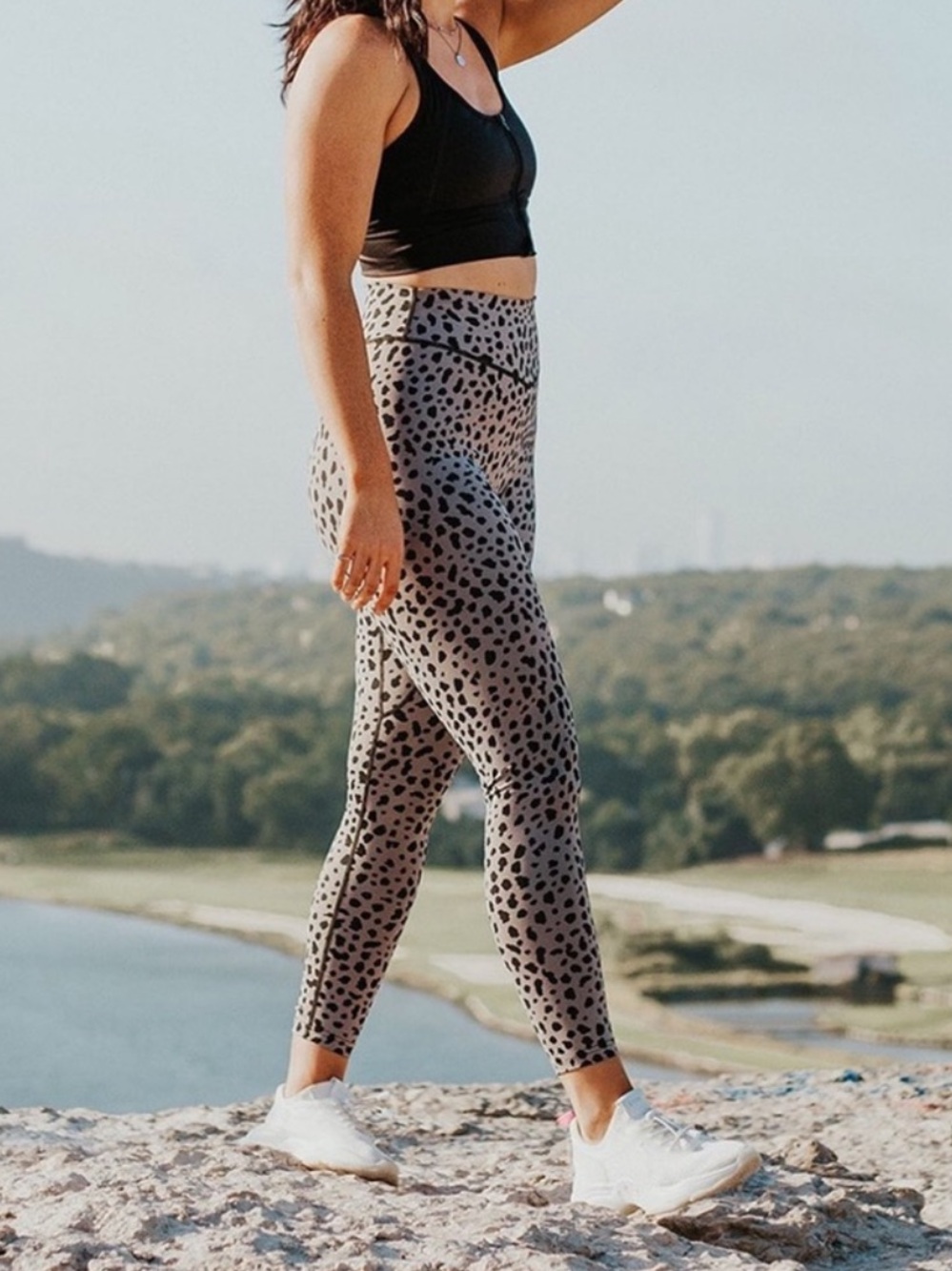Balance Athletica (Vitality) Snow Leopard Midnight Legging